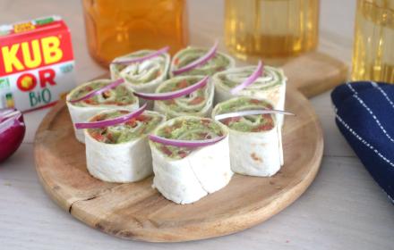 Wraps avocats tomate
