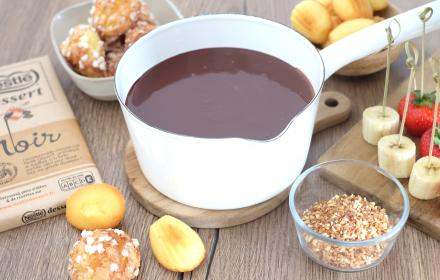 Fondue ultra gourmande au chocolat
