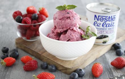 glace fruits rouges sans lactose