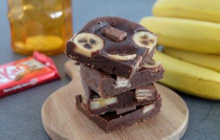 Banana and kitkat brownie