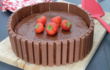 Gateau moelleux poire chocoat Kitkat