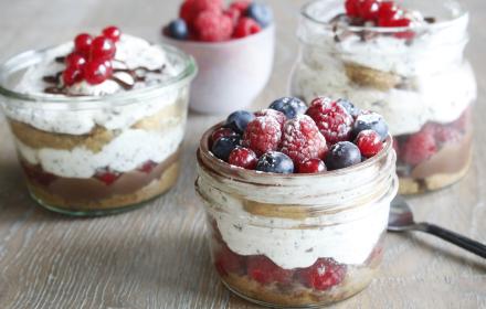 Tiramisu chocolat Absolu fruits rouges