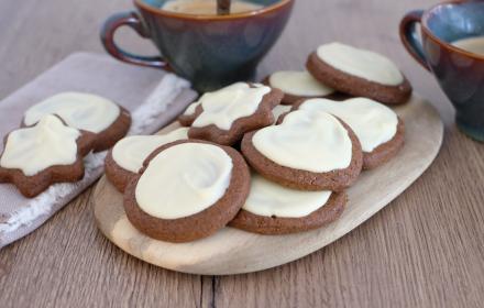 Petits sablés Ricoré et chocolat blanc