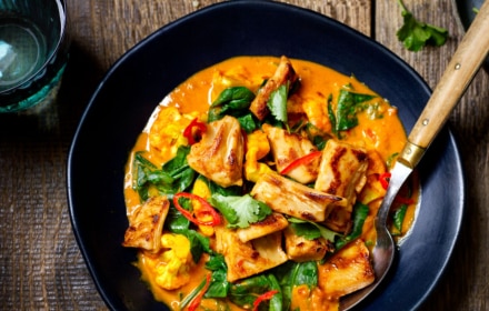 Curry aux émincés de soja