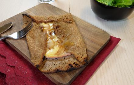Crêpes craquantes aux épinards et jambon
