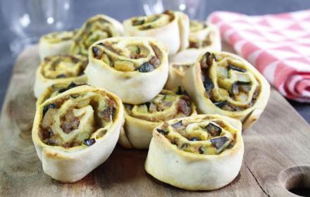 Mini pizzas végétariennes