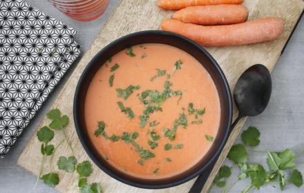 Soupe coco carottes
