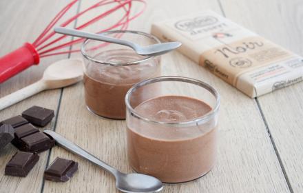 Mousse au chocolat noir à la fleur de sel