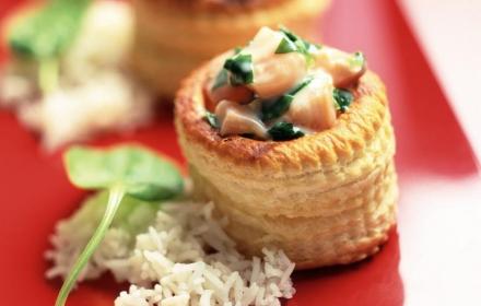 Bouchees a la reine aux noix de saint jacques