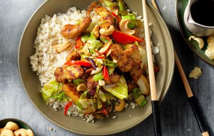 No waste cauliflower rice