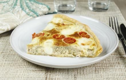 Quiche au thon et tomates