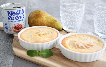 flan amandine poire
