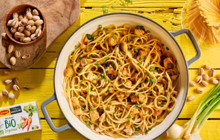 Pâtes au saumon curry