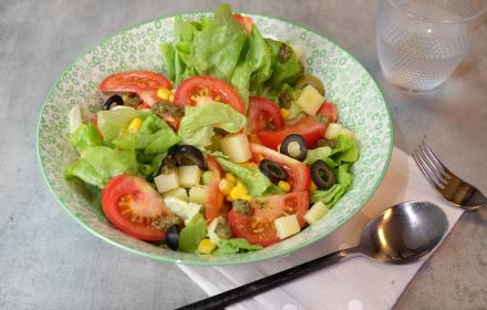 Salade composée sans vaisselle