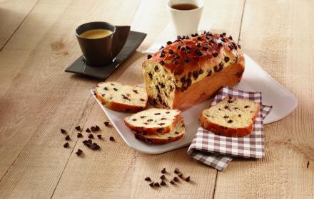 Brioche moelleuse aux pépites de chocolat