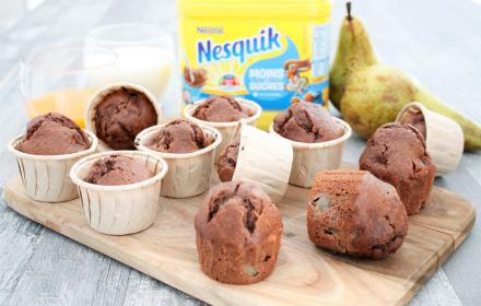 Mini muffins poires Nesquik