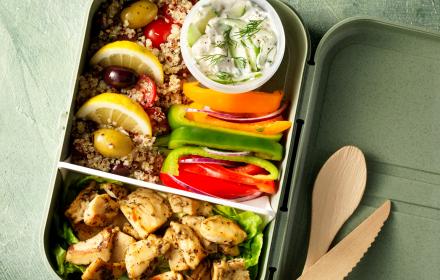 Lunch box salade façon grecque