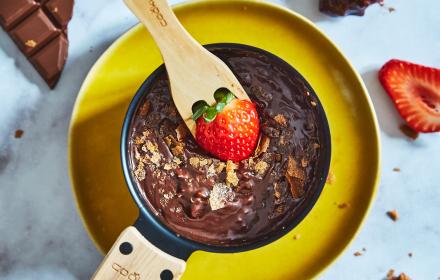Fondue chocolat caramel