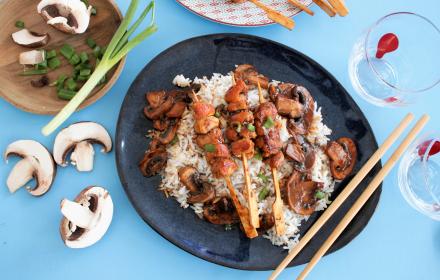 Brochettes de poulet Teriyaki