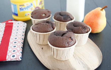 Muffins Nesquik poires