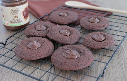 cookies à la pâte à tartiner en 3 ingrédients