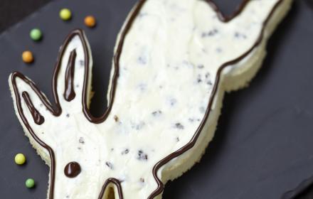Lapin blanc au chocolat croustillant (exclusivité nestlé dessert)