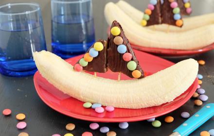 Bateau fruits chocolat Smarties