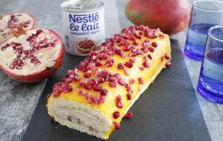 Bûche exotique au lait concentré Bûche exotique au lait concentré