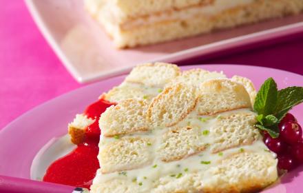 Charlotte façon cake aux 2 citrons