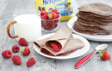 Mini crêpes Nesquik fruits rouges