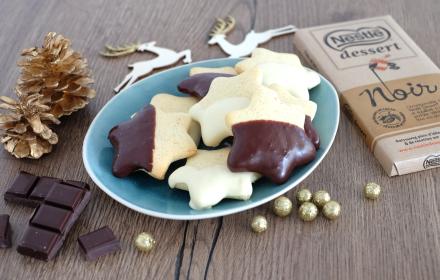 Petits sablés glacés au chocolat