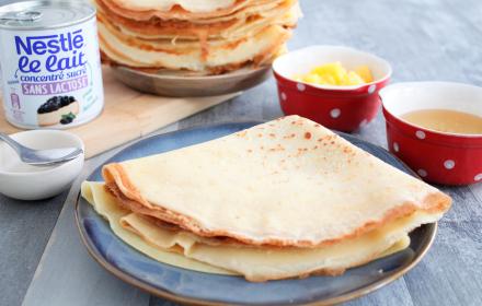 Crêpes sans lactose