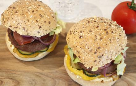 Burger végétarien aux légumes du soleil