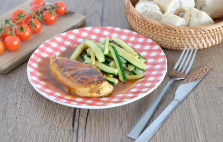 Poulet miel citron moutarde