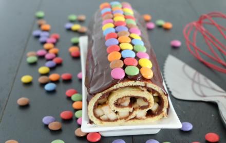 Bûche poires Smarties