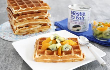 Gaufres sans lactose