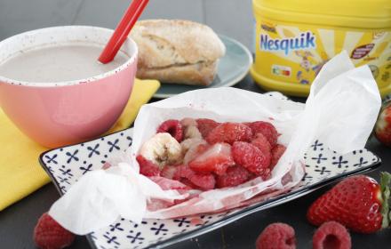 Papillote de fruits Nesquik