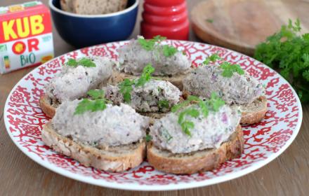Tartines de rillettes de sardine