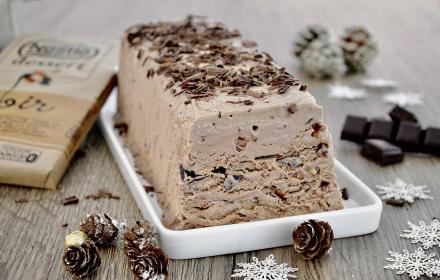 Bûche glacée de Noël au chocolat noir Nestlé Dessert