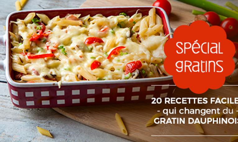 20 recettes faciles du gratin