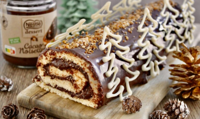 Buche de Noël au chocolat